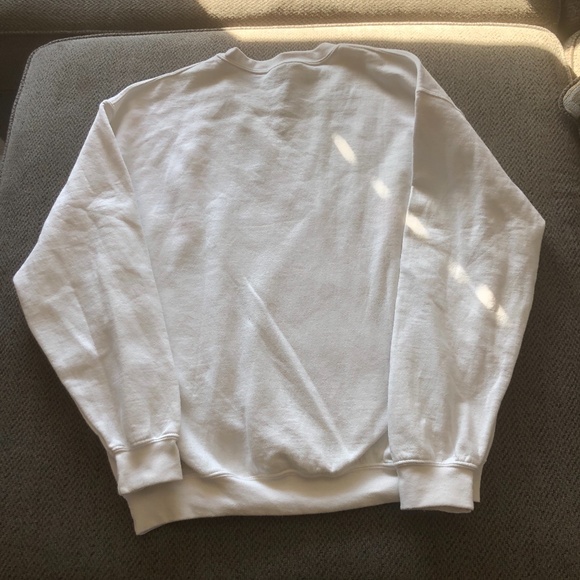 Gildan Large White Preloved Christmas Sweater - Picture 3 of 3